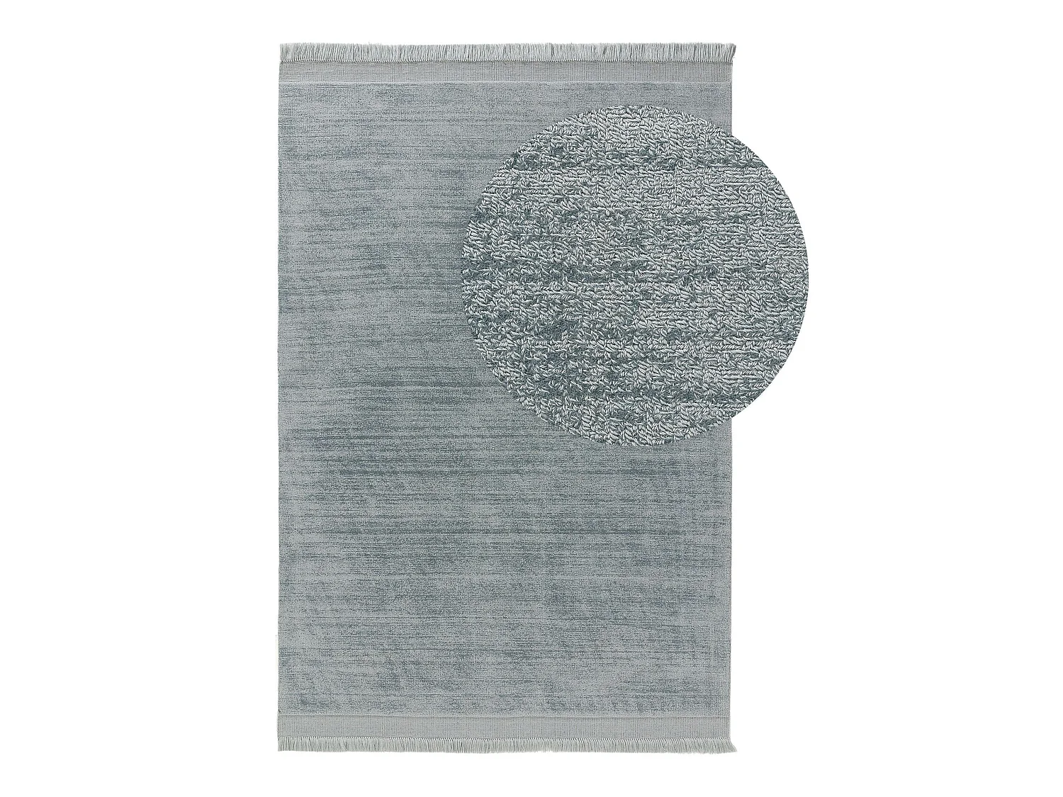 Tapis fabriqué à partir de matériaux recyclés Jade Turquoise 120x170 cm