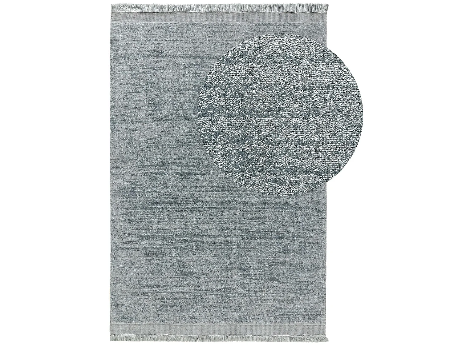 Tapis fabriqué à partir de matériaux recyclés Jade Turquoise 120x170 cm