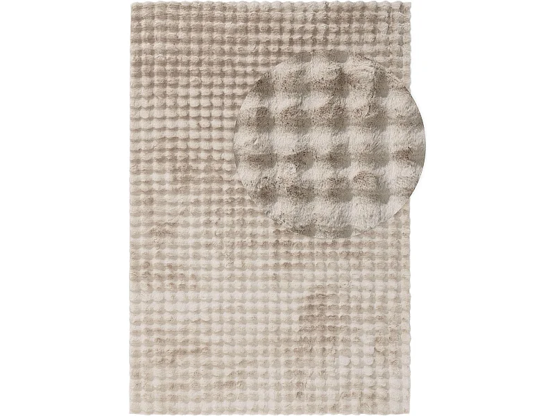 Tapis de fourrure Dave Beige 80x150 cm