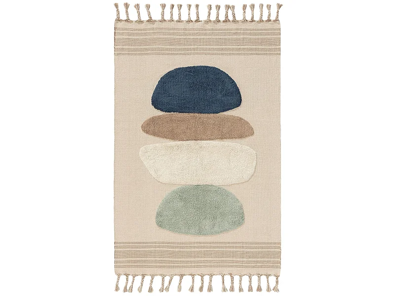 Tapis en coton Gibson Bleu 200x300 cm