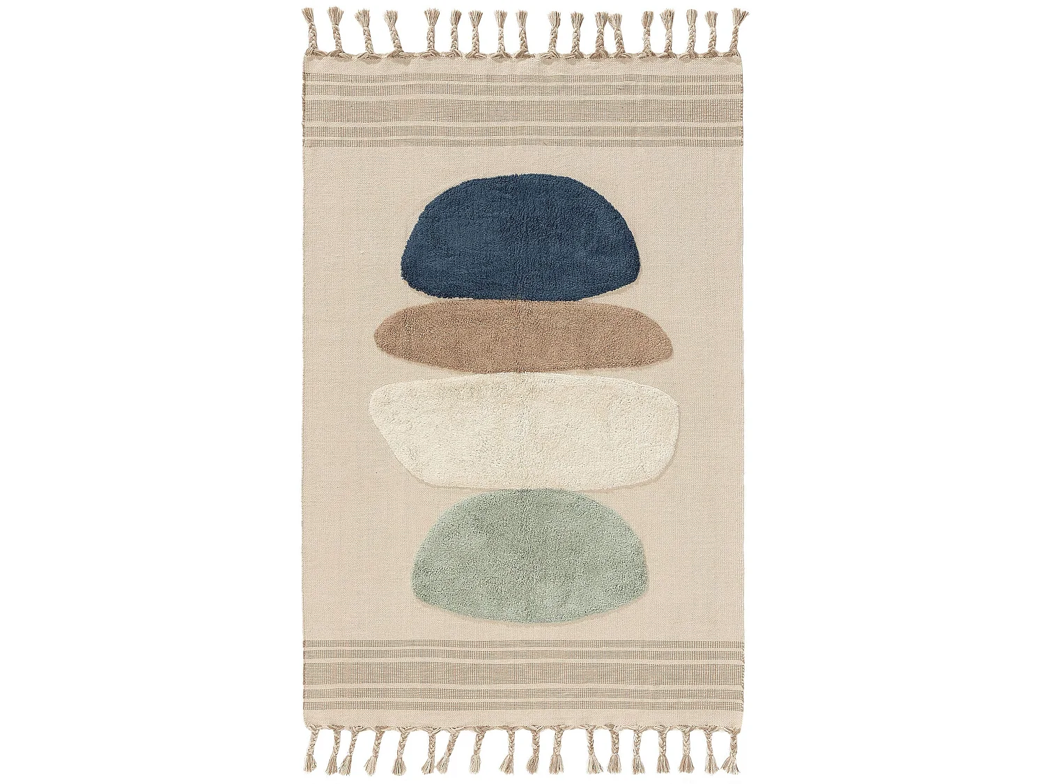 Tapis en coton Gibson Bleu 200x300 cm