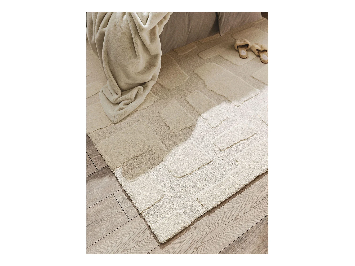 Tapis Eve Crème/Beige 140x200 cm