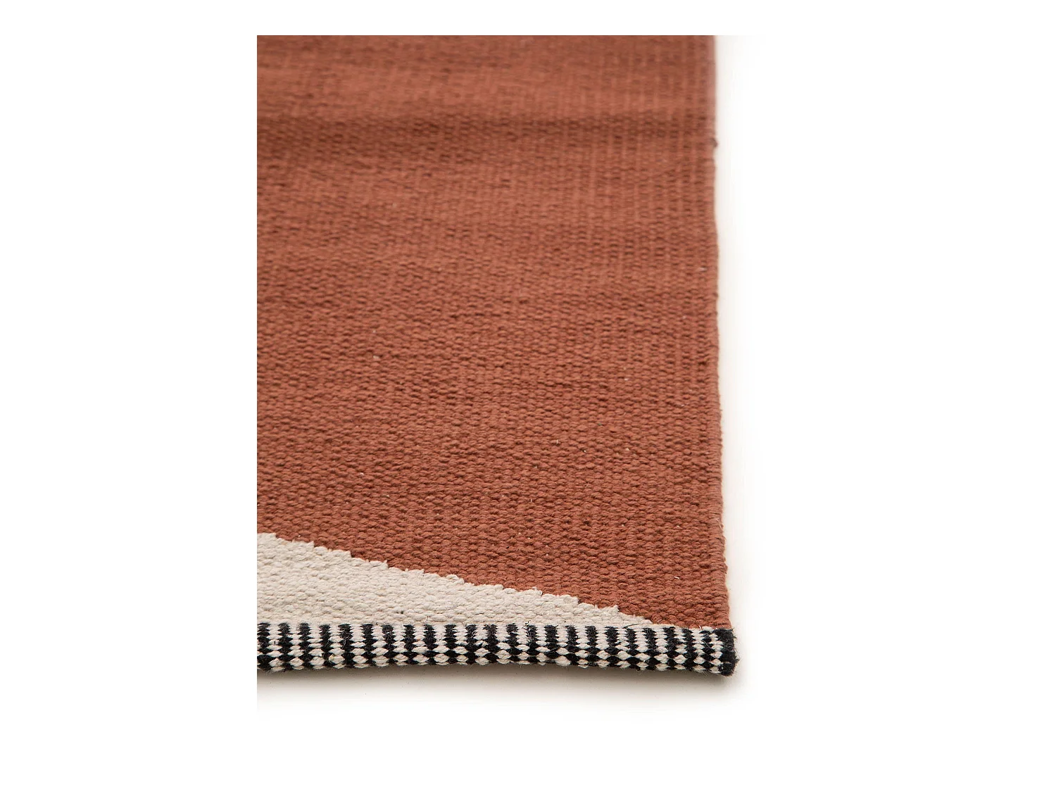 Tapis en coton Lenny Terracotta 70x200 cm