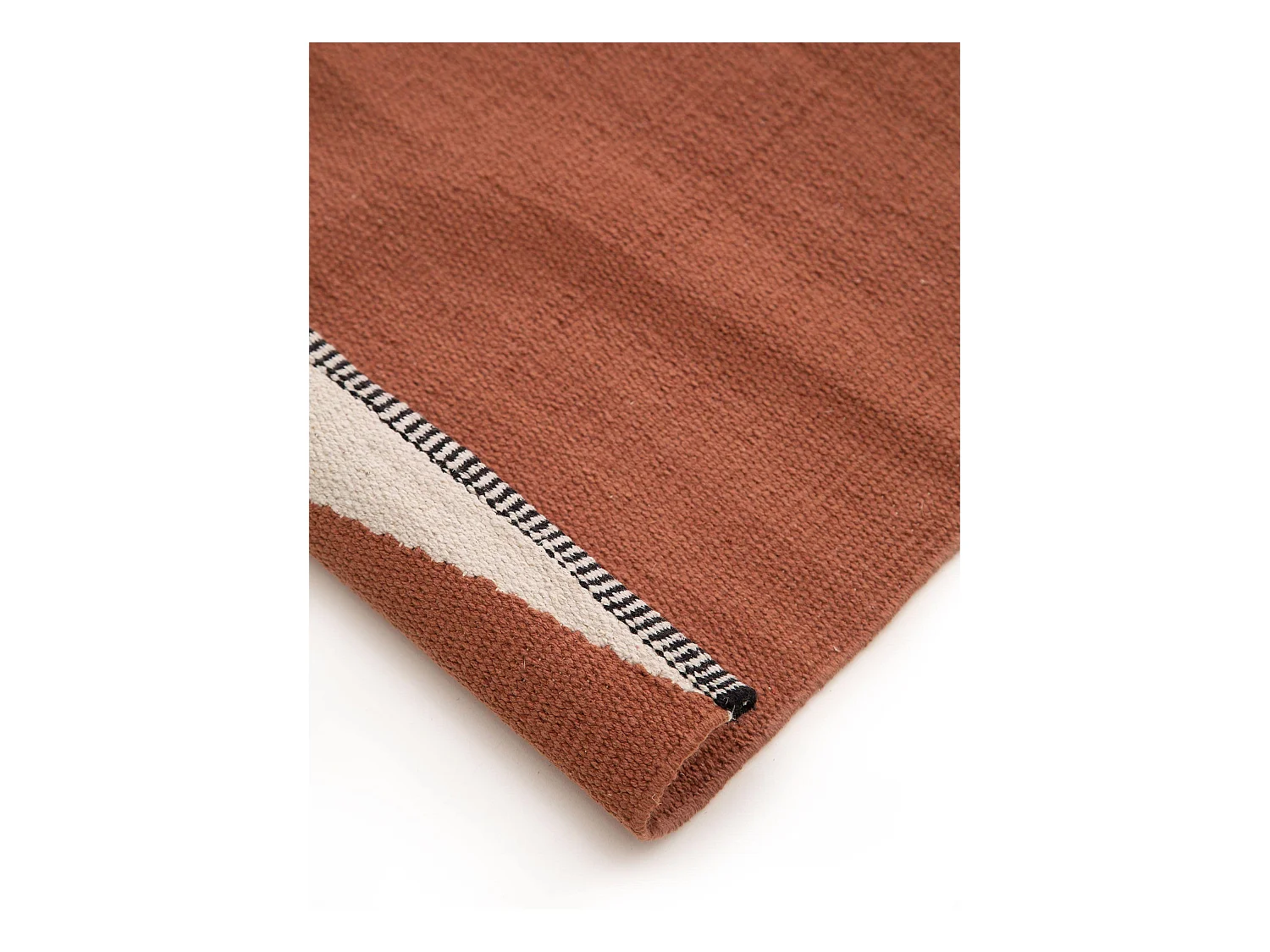 Tapis en coton Lenny Terracotta 70x200 cm