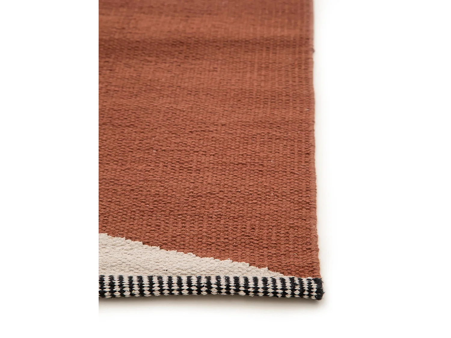 Tapis en coton Lenny Terracotta 70x200 cm