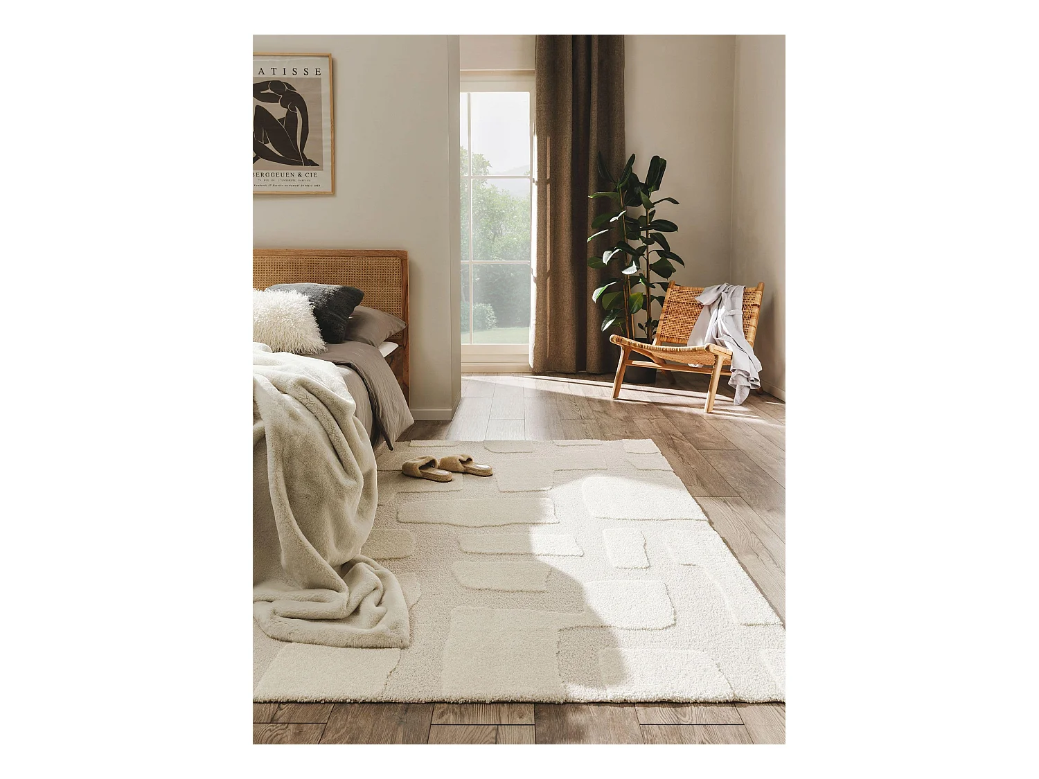 Tapis Eve Crème/Beige 160x230 cm