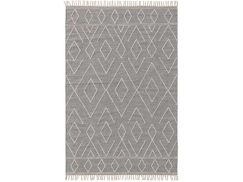 Tapis en coton Sydney Gris clair 80x150 cm