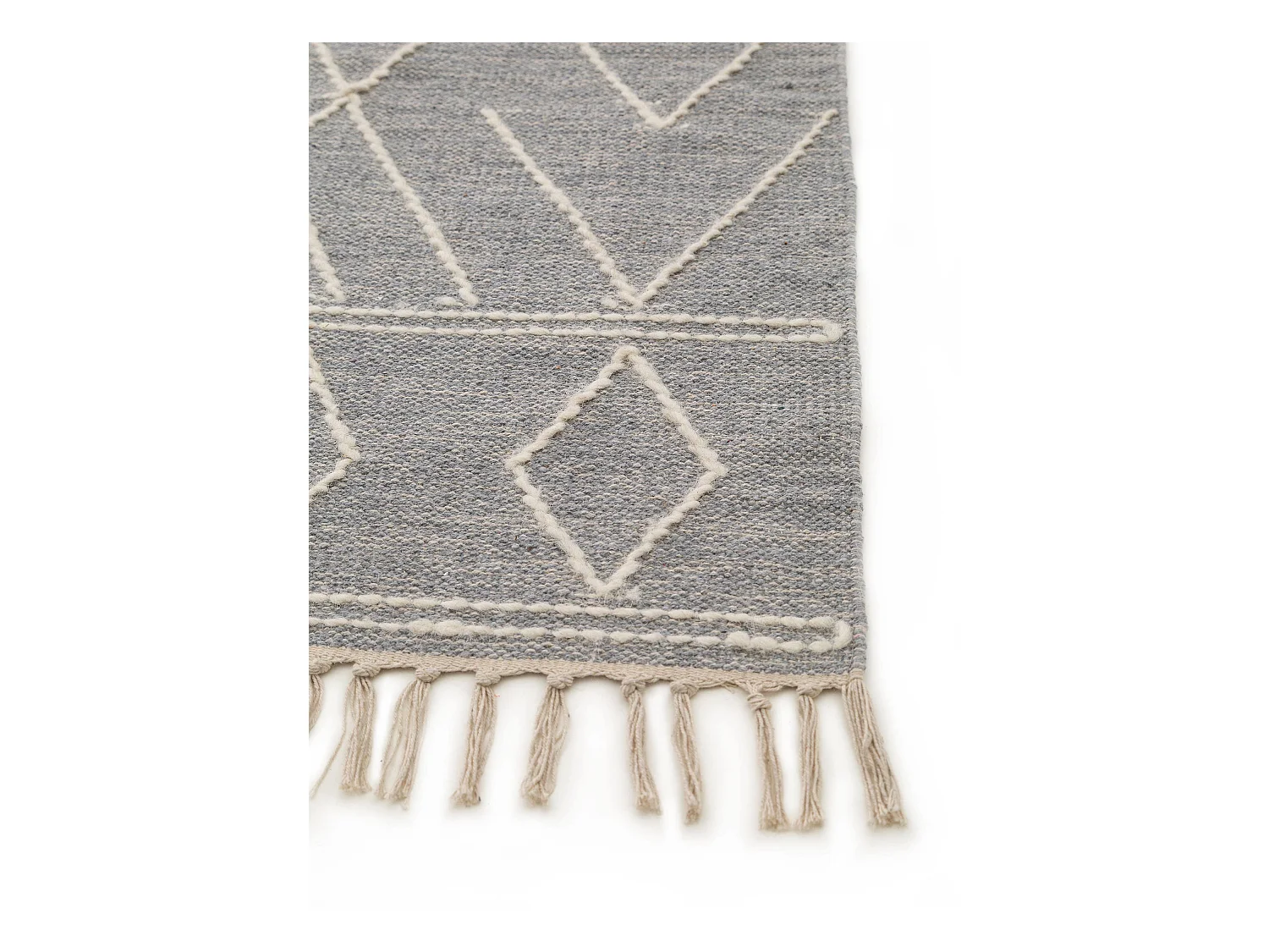 Tapis en coton Sydney Gris clair 80x150 cm