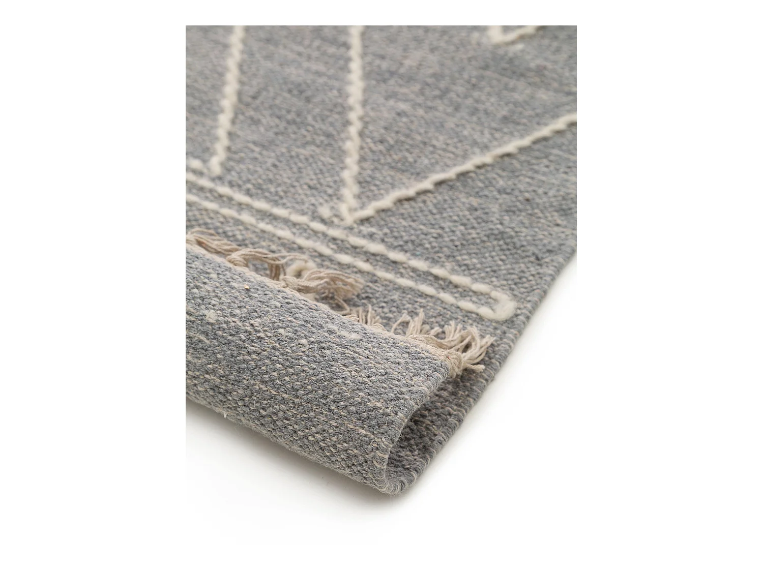 Tapis en coton Sydney Gris clair 80x150 cm