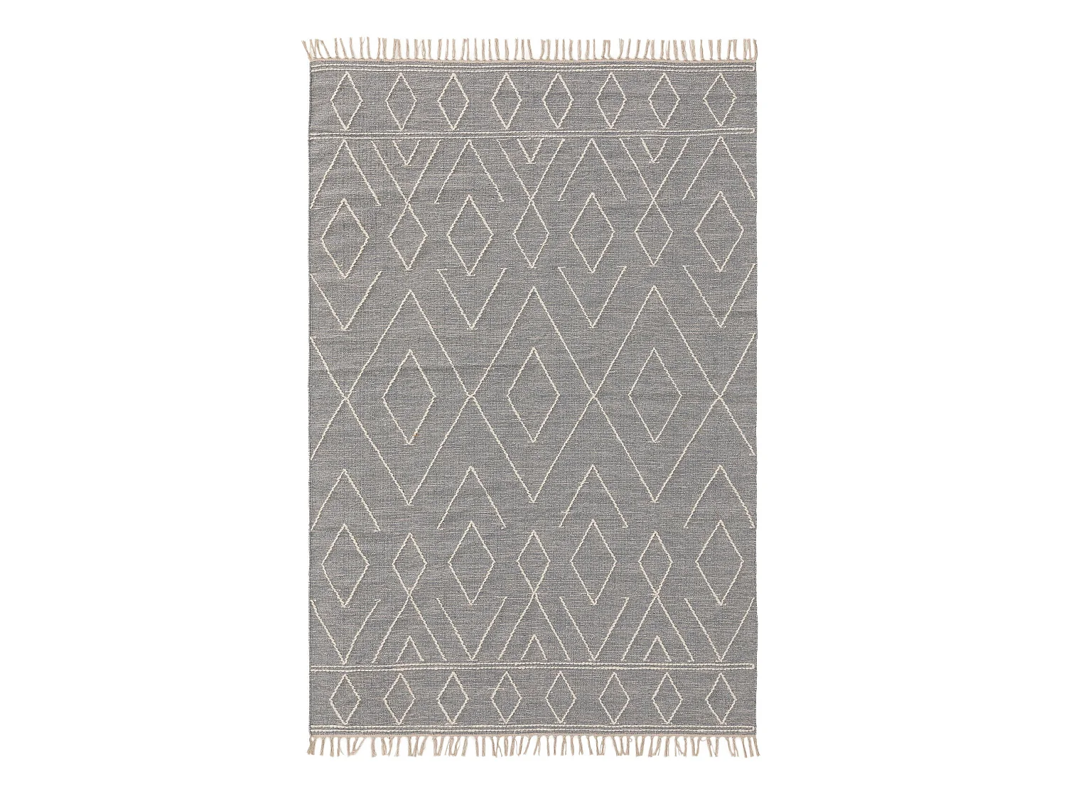 Tapis en coton Sydney Gris clair 80x150 cm
