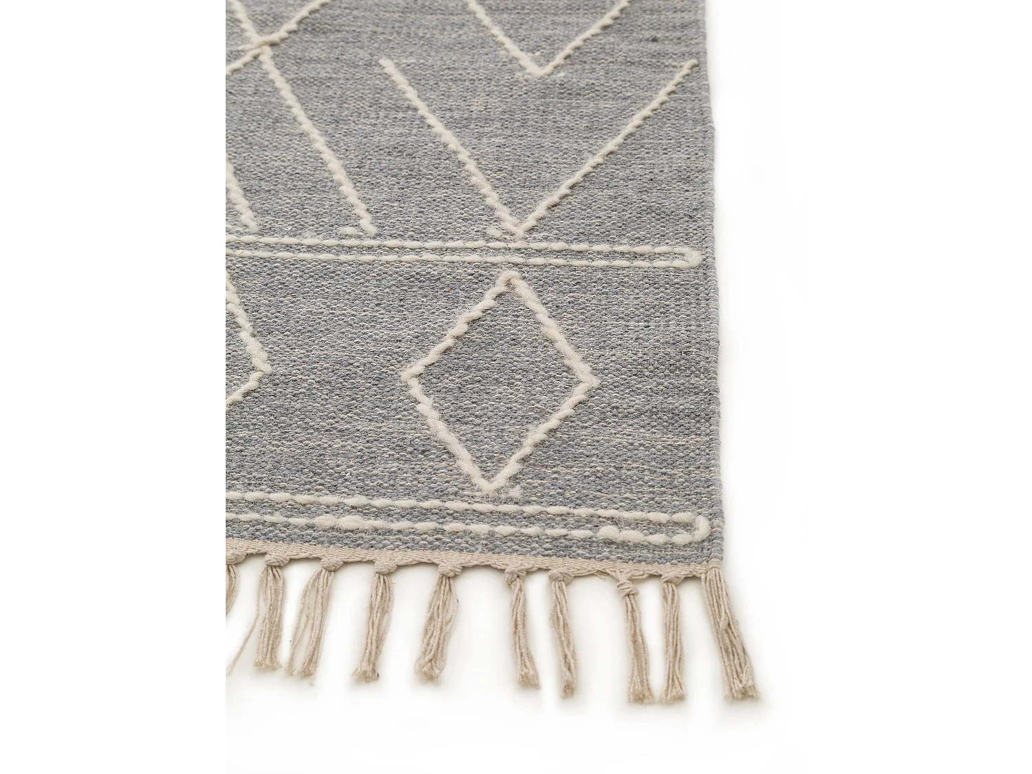 Tapis en coton Sydney Gris clair 80x150 cm