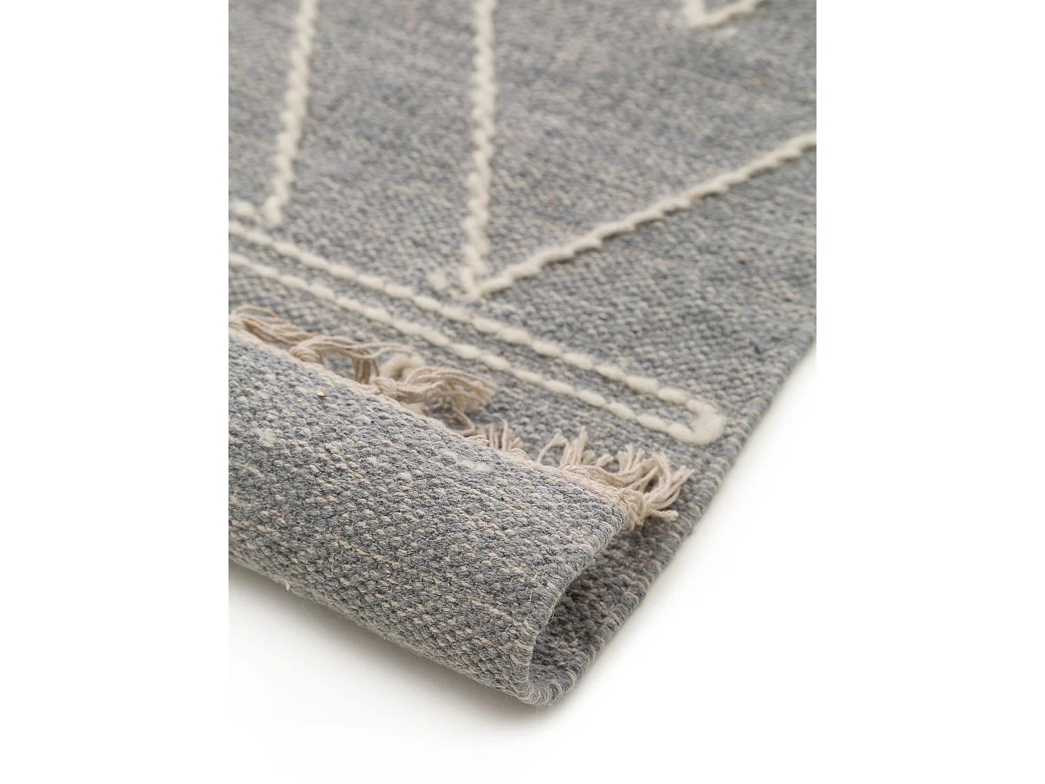 Tapis en coton Sydney Gris clair 80x150 cm