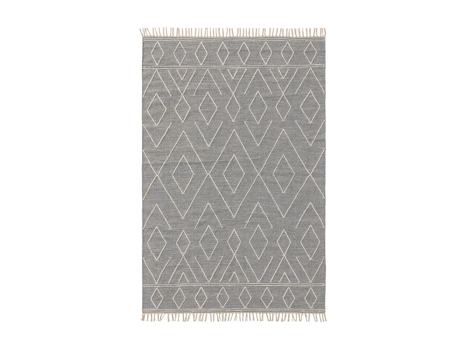 Tapis en coton Sydney Gris clair 80x150 cm