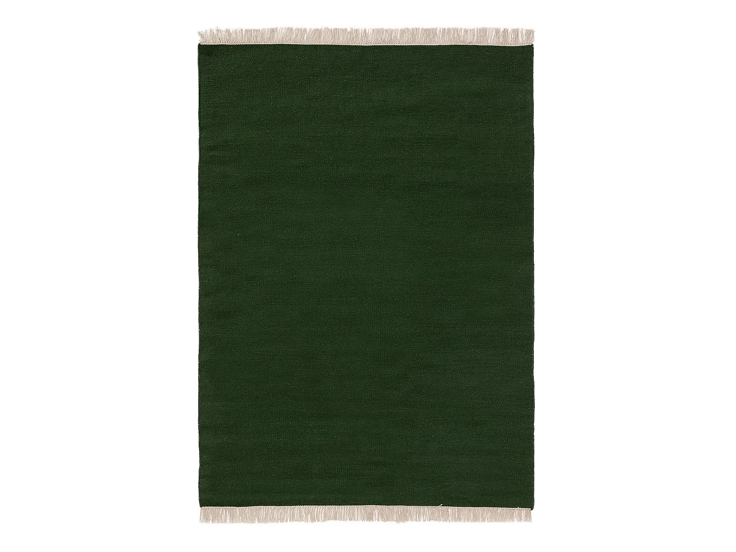 Tapis de laine Liv Vert foncé 80x150 cm