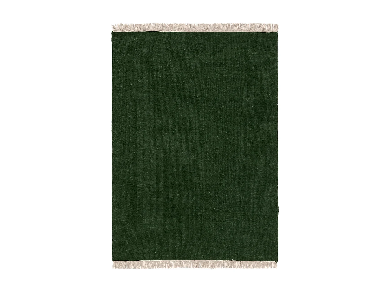 Tapis de laine Liv Vert foncé 80x150 cm