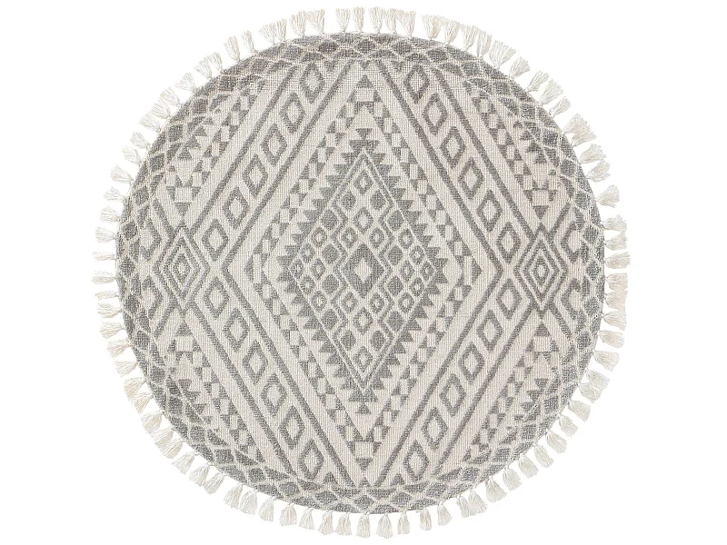 Tapis rond Elias Gris ø 150 cm rond