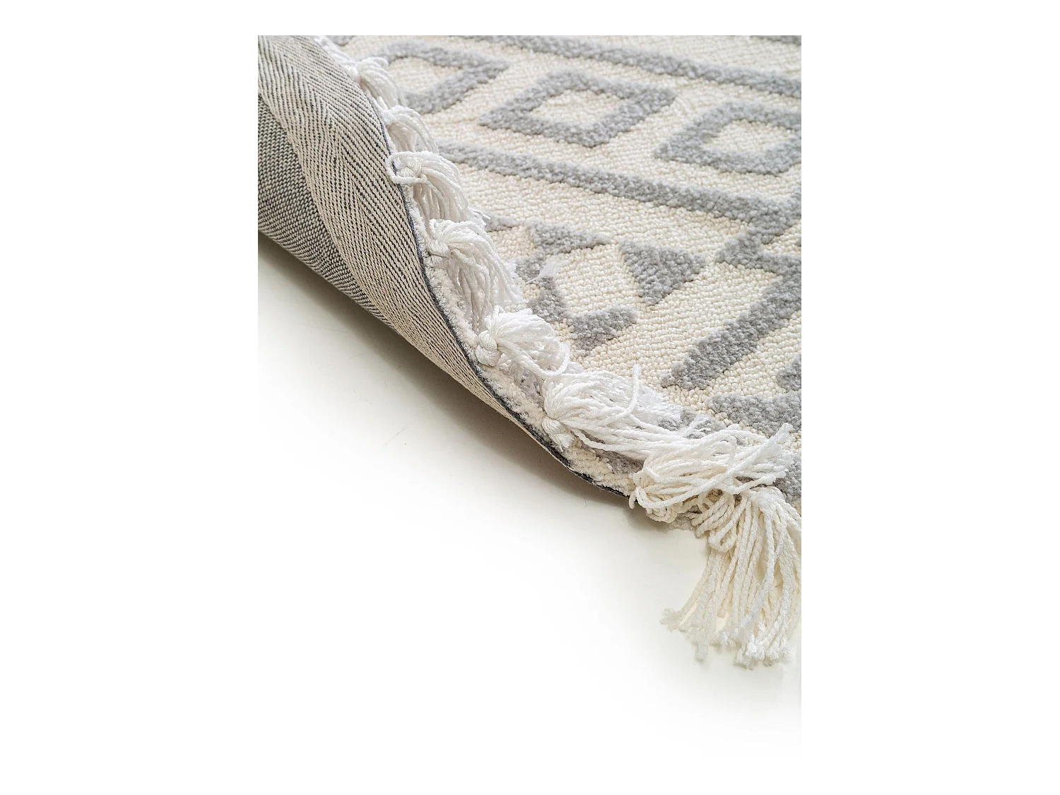 Tapis rond Elias Gris ø 150 cm rond