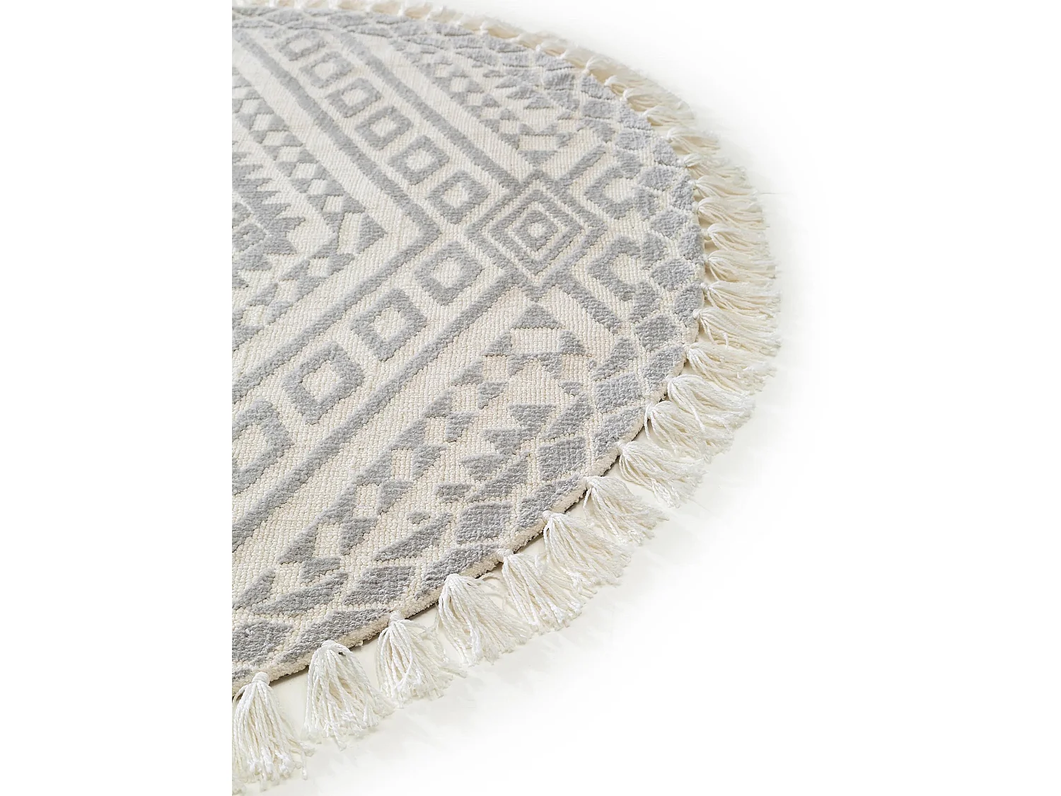 Tapis rond Elias Gris ø 150 cm rond