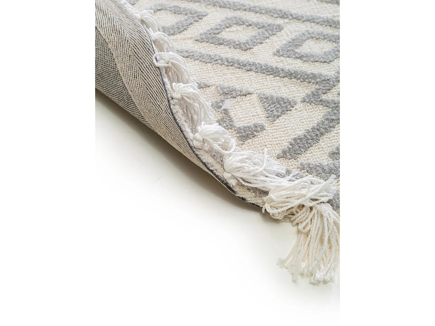 Tapis rond Elias Gris ø 150 cm rond