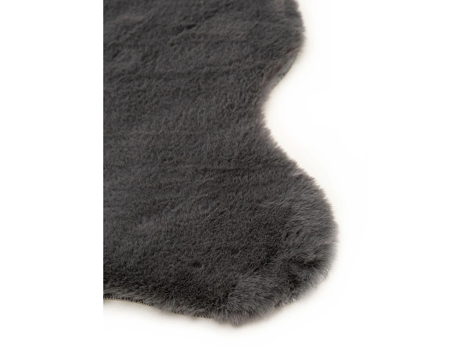 Fausse Fourrure Dave Anthracite 60x90 cm