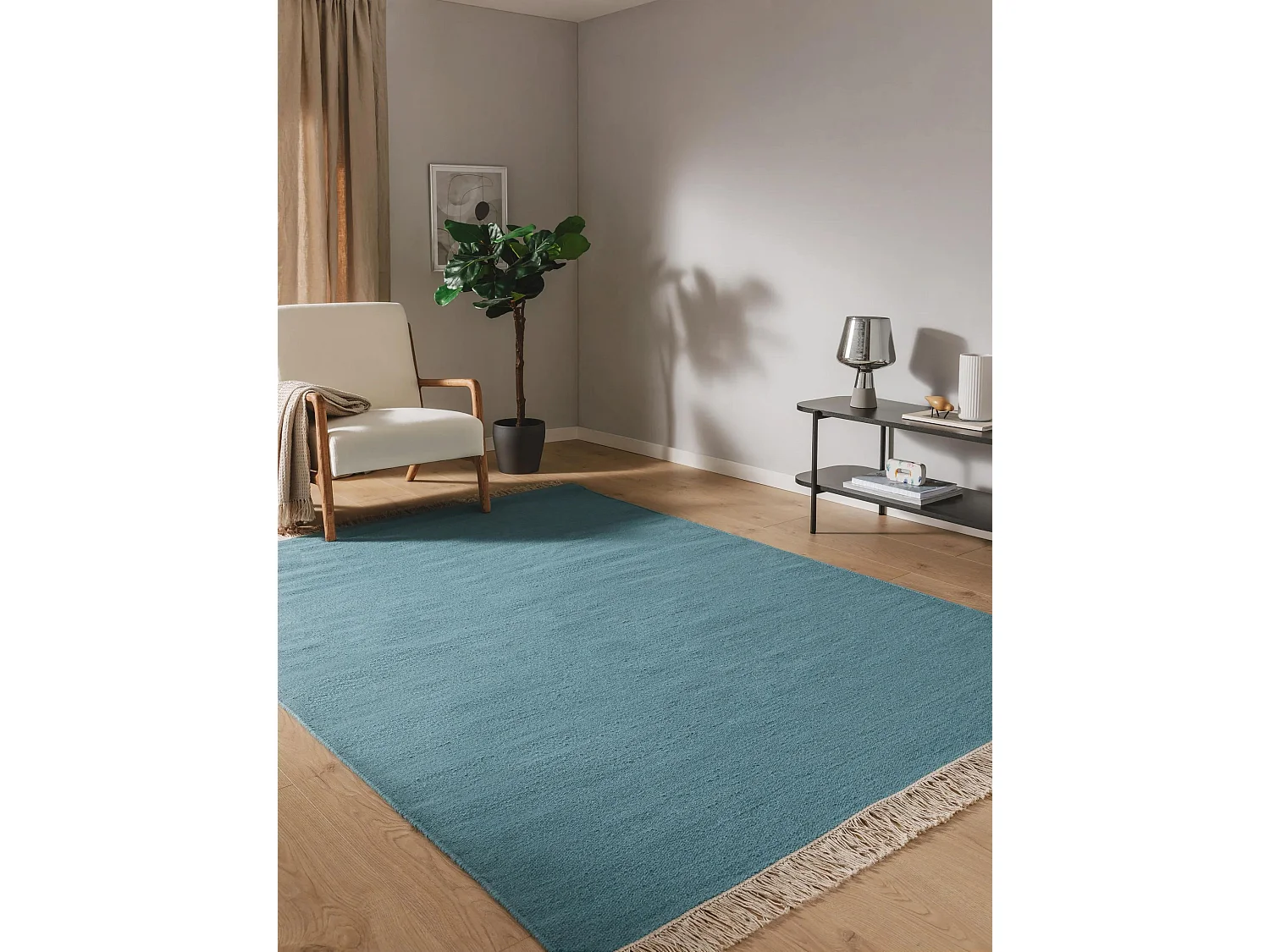 Tapis de laine Liv Bleu clair 120x170 cm