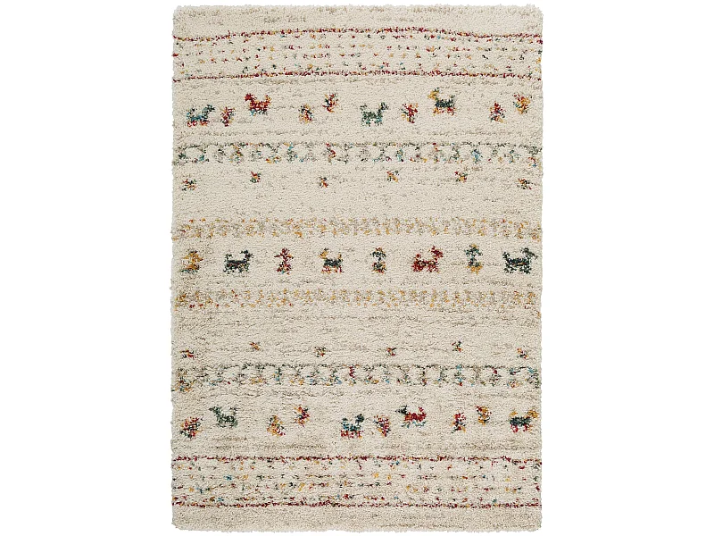 Tapis à poils longs Gobi Beige 200x290 cm