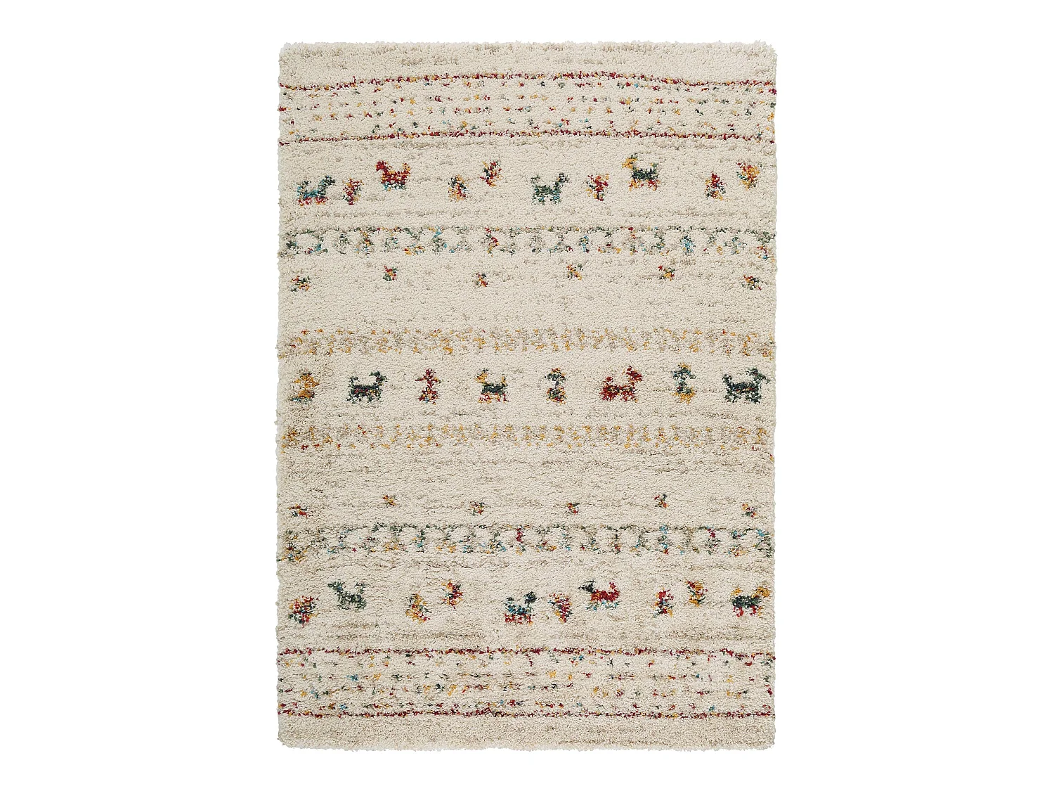 Tapis à poils longs Gobi Beige 200x290 cm