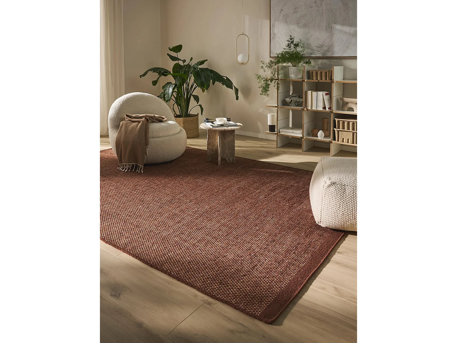 Tapis de laine Rocco Marron 120x170 cm
