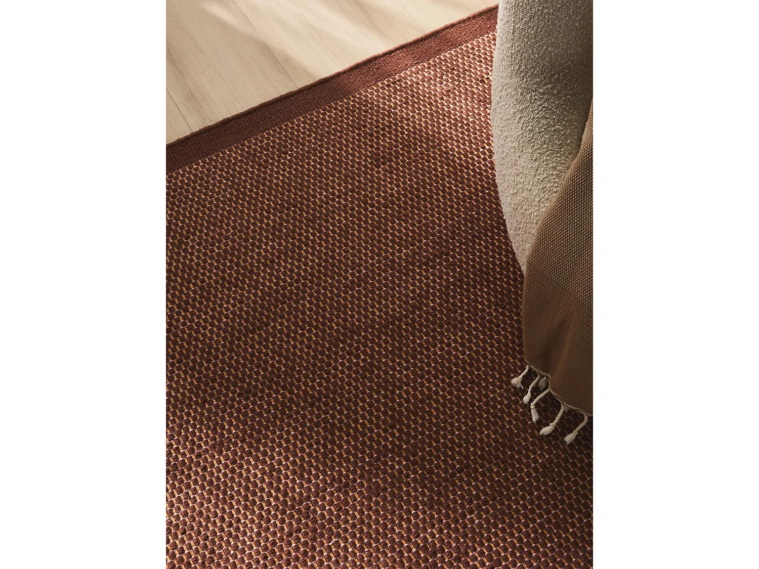 Tapis de laine Rocco Marron 120x170 cm