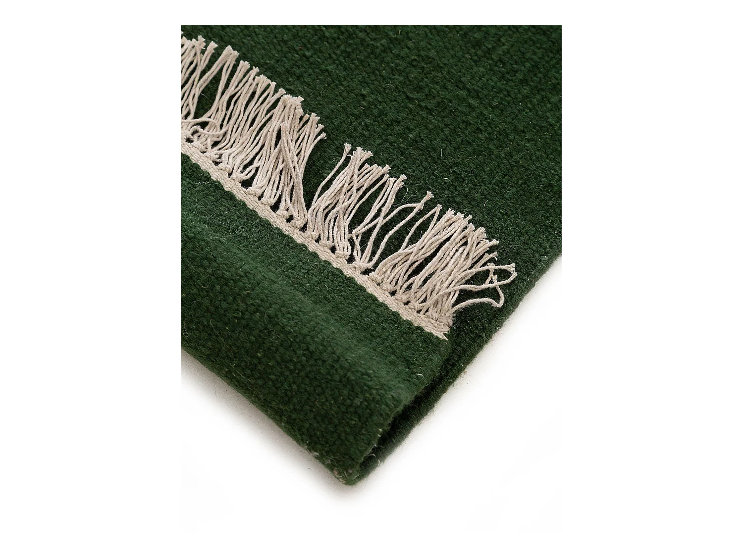 Tapis de laine Liv Vert foncé 140x200 cm