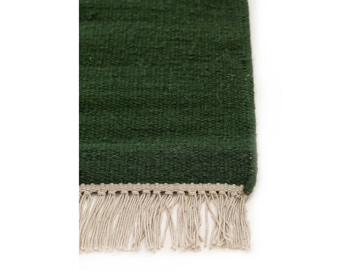 Tapis de laine Liv Vert foncé 140x200 cm