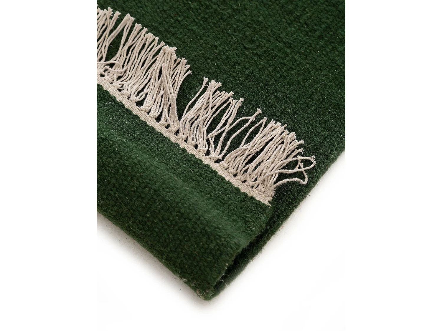 Tapis de laine Liv Vert foncé 140x200 cm