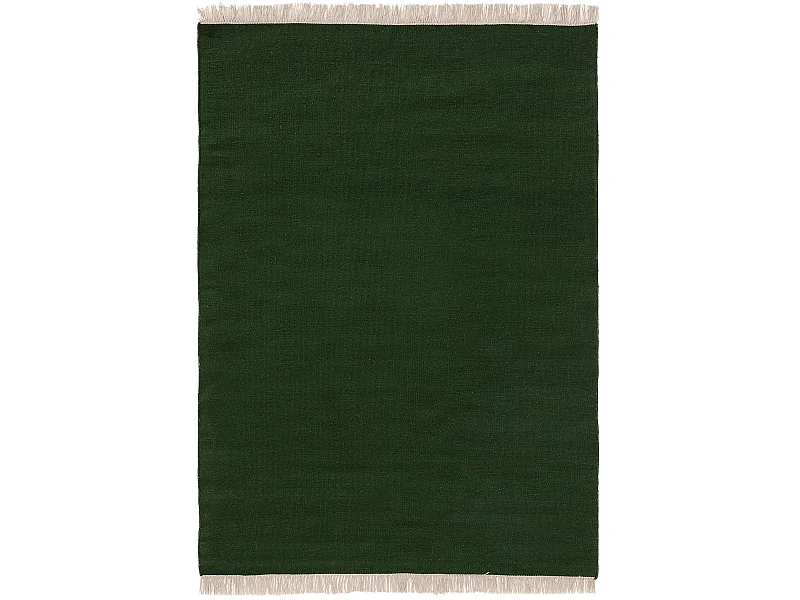 Tapis de laine Liv Vert foncé 140x200 cm