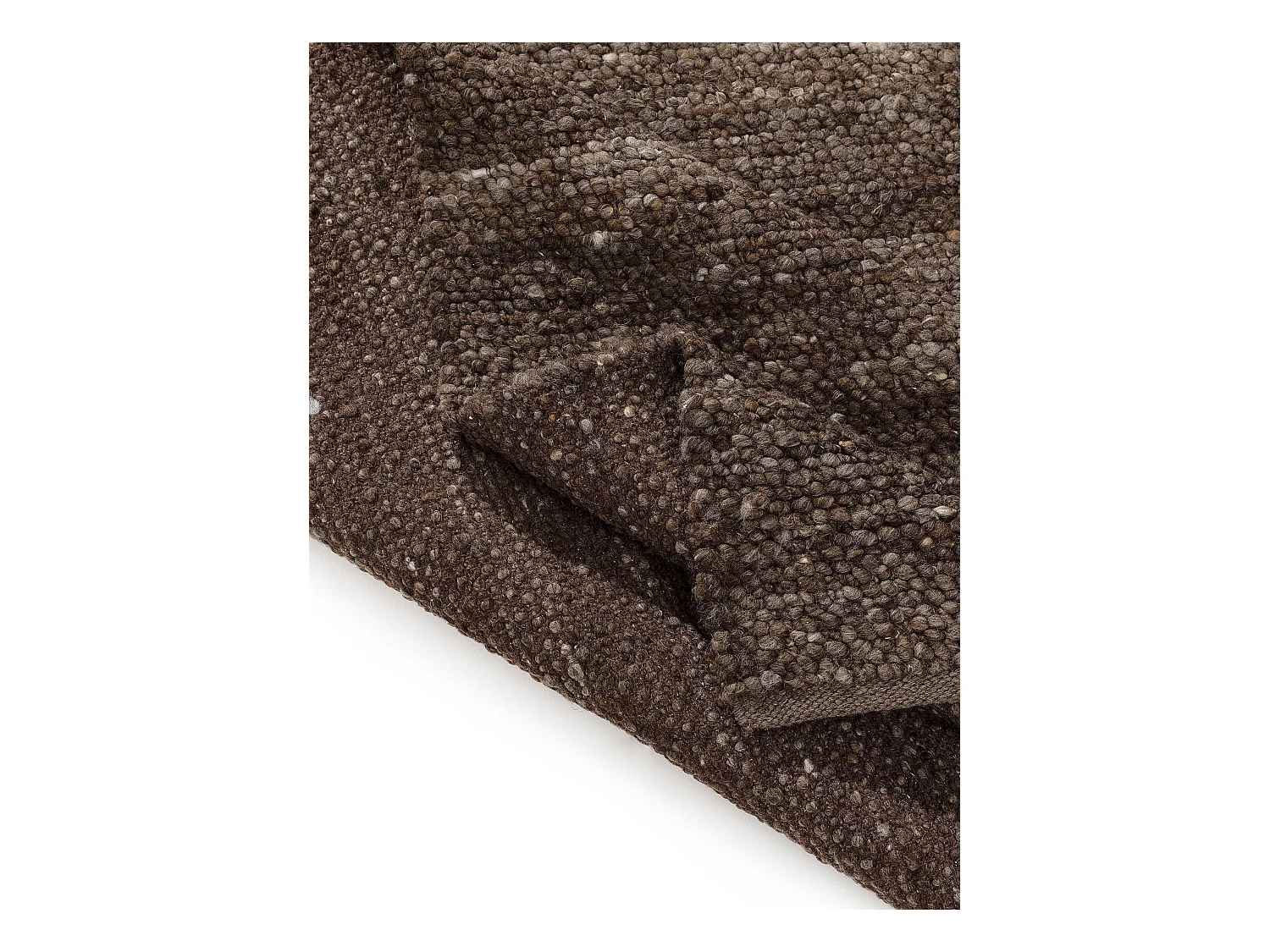 Tapis de laine Finn Marron 140x200 cm