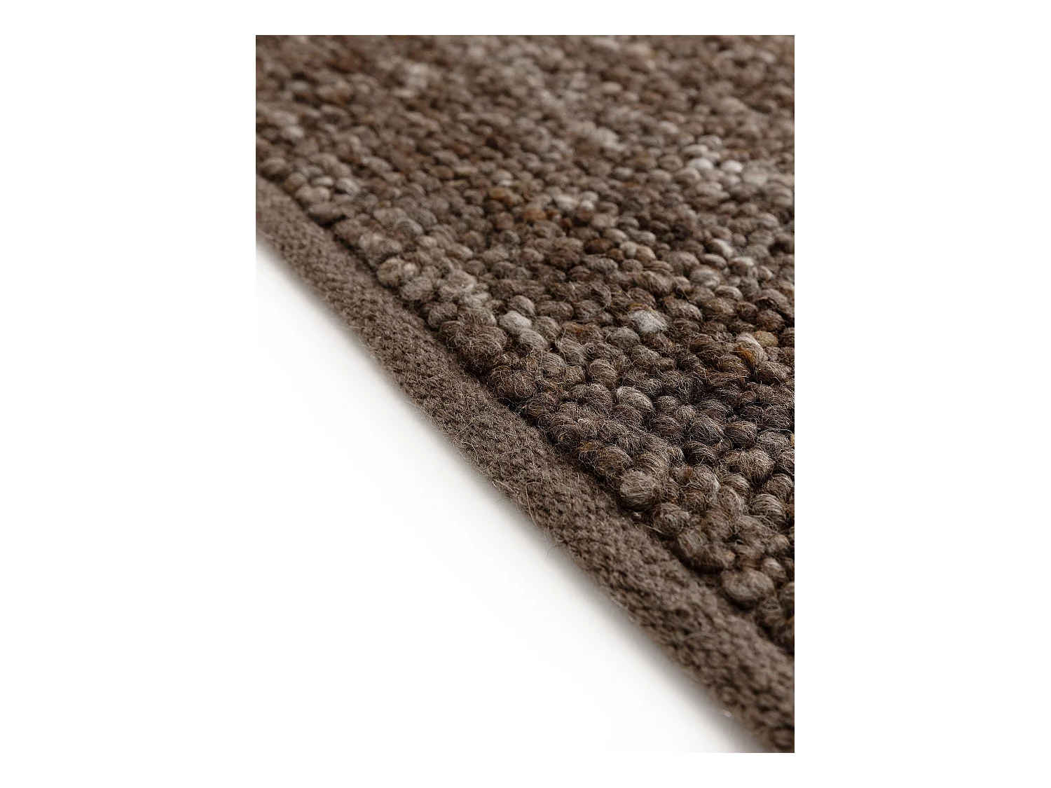 Tapis de laine Finn Marron 140x200 cm