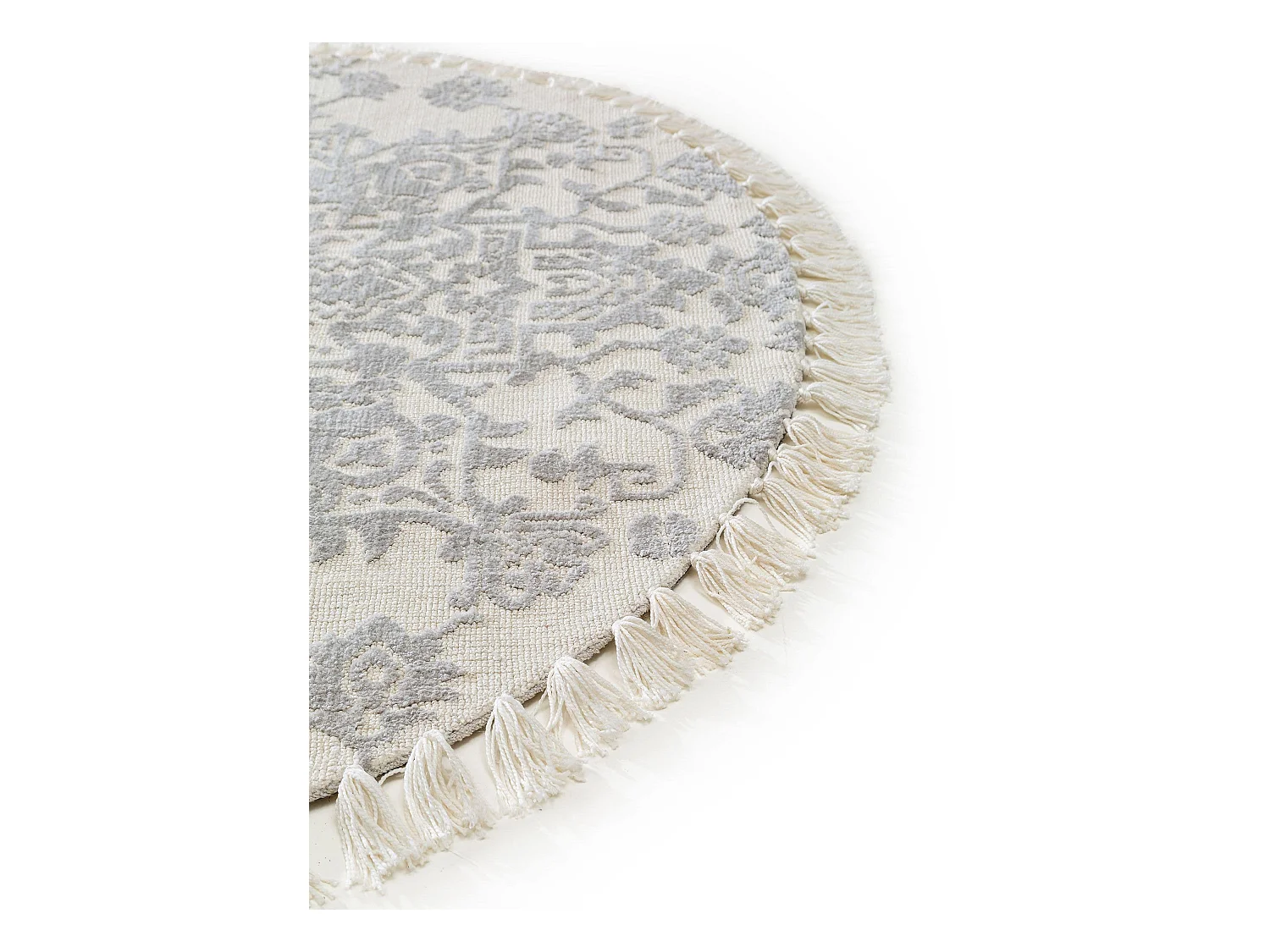 Tapis rond Elias Gris ø 150 cm rond