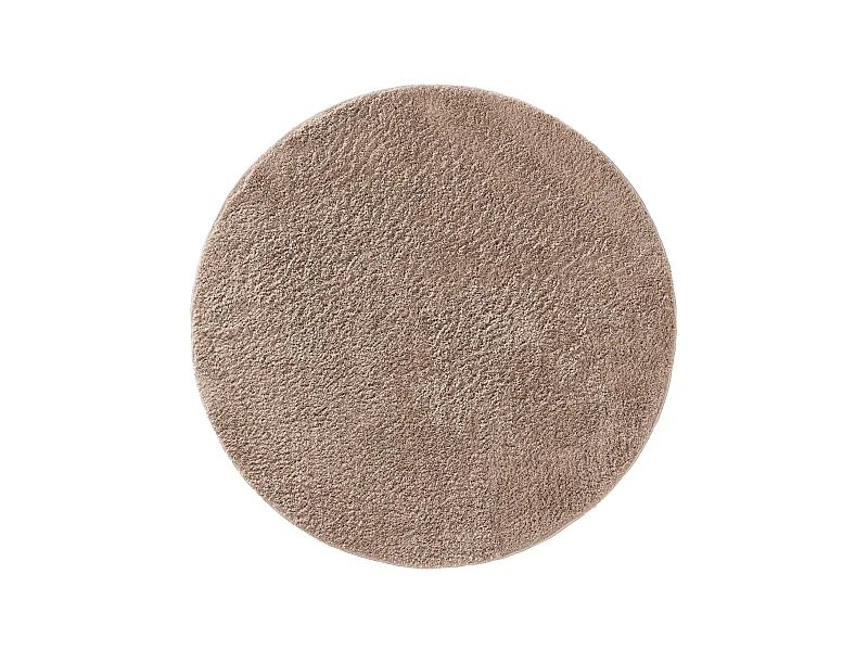Tapis à poils longs rond Soda Beige ø 120 cm rond
