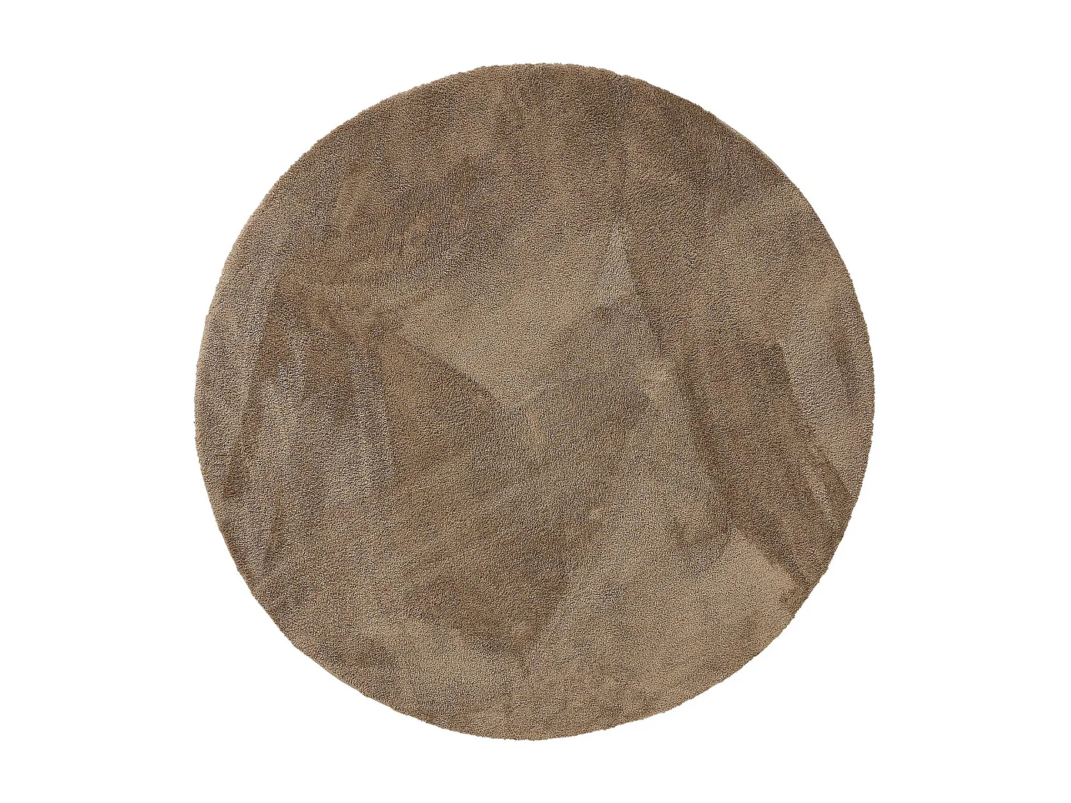 Tapis à poils longs rond Soda Beige ø 120 cm rond