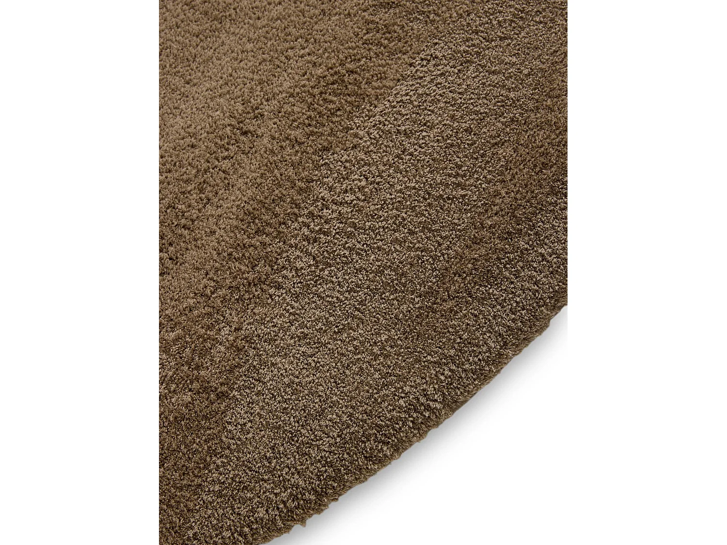 Tapis à poils longs rond Soda Beige ø 120 cm rond