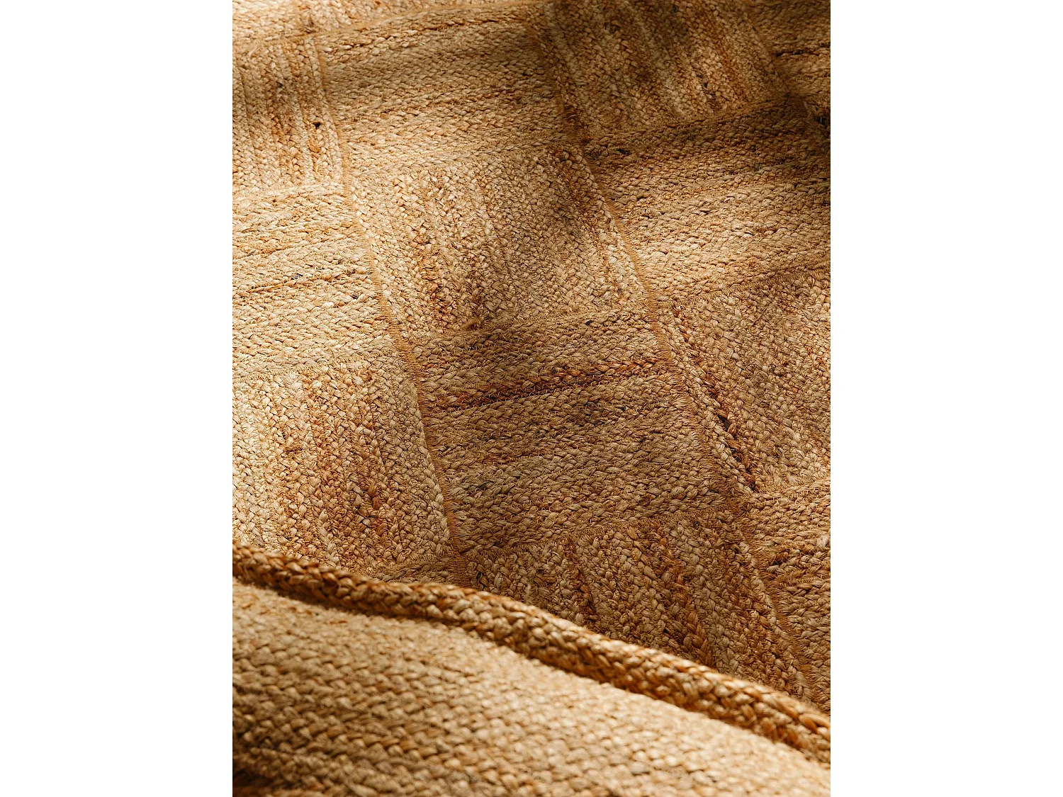 Tapis de jute Jutta Marron clair 200x300 cm