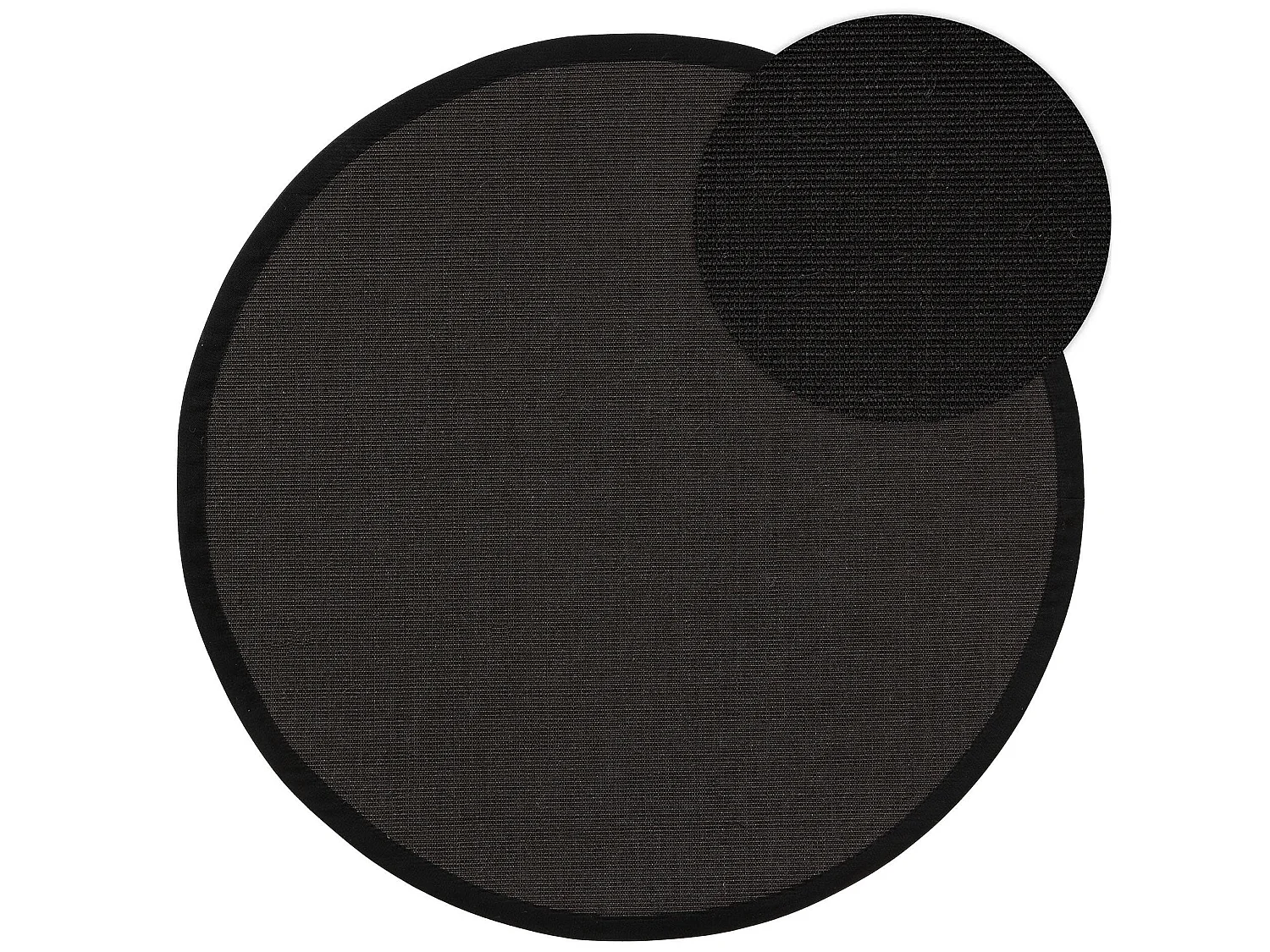Tapis sisal Sana Noir ø 200 cm rond