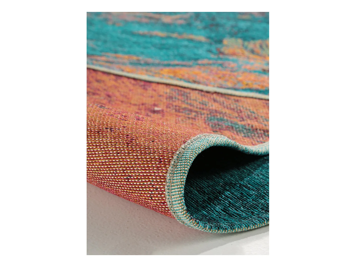 Tapis tissé à plat Stay Turquoise 115x180 cm