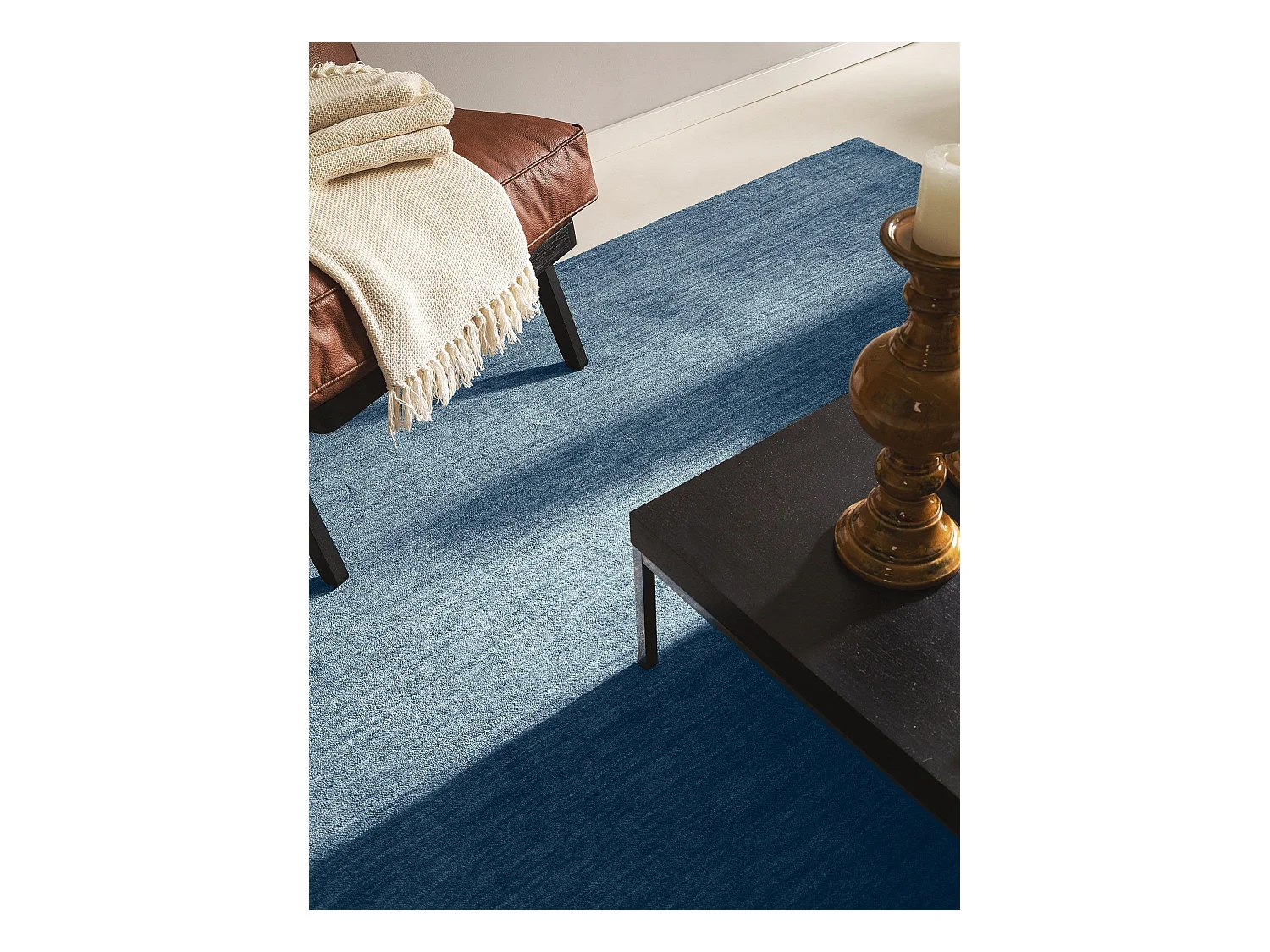 Tapis de laine Jamal Bleu 120x170 cm