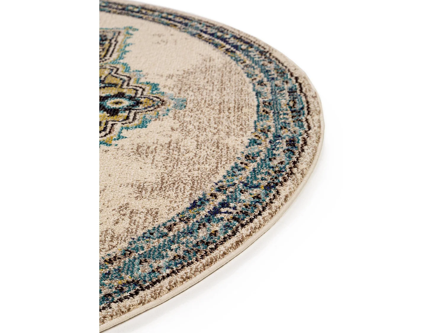 Tapis rond Casa Beige ø 180 cm rond