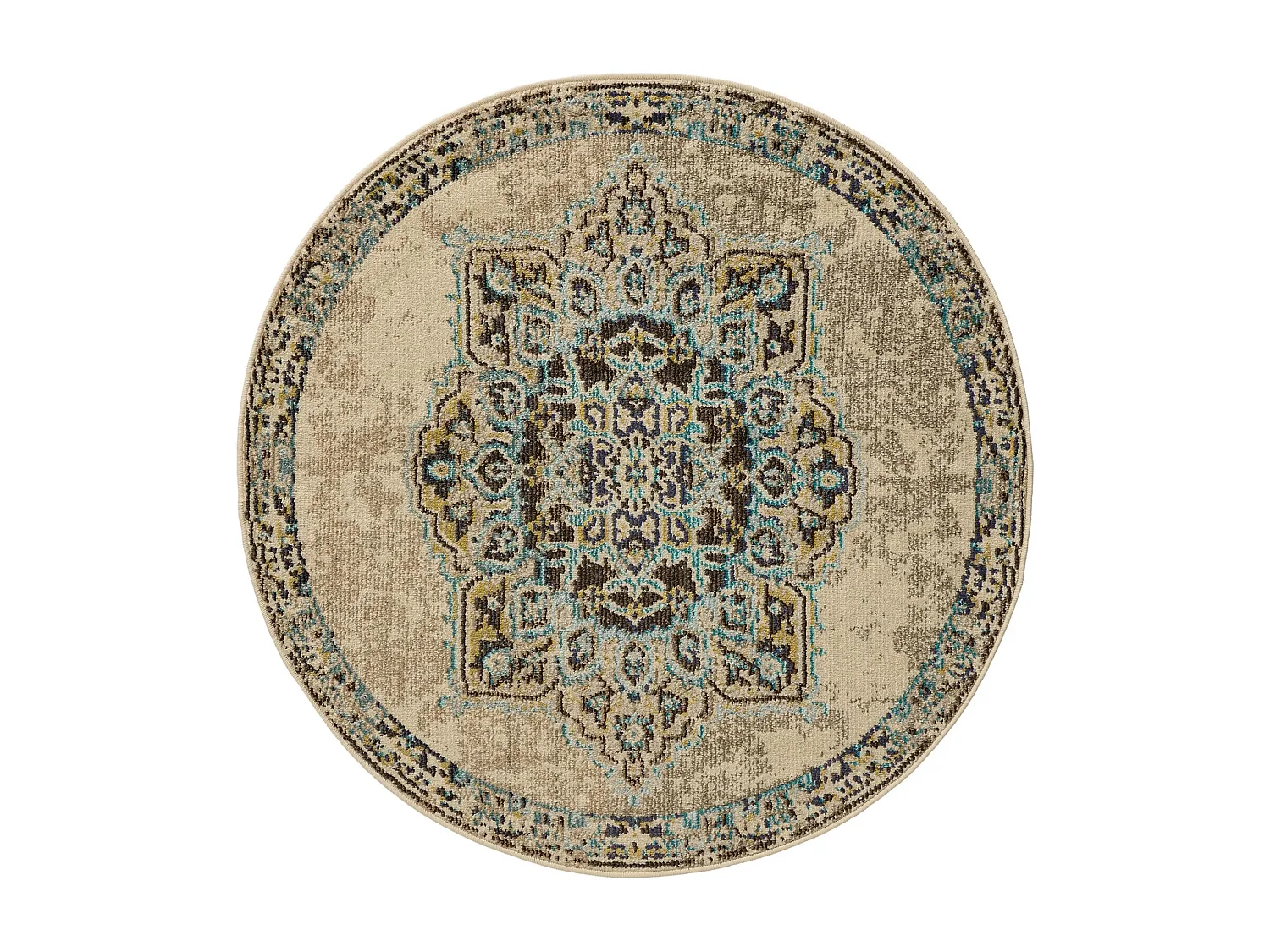 Tapis rond Casa Beige ø 180 cm rond