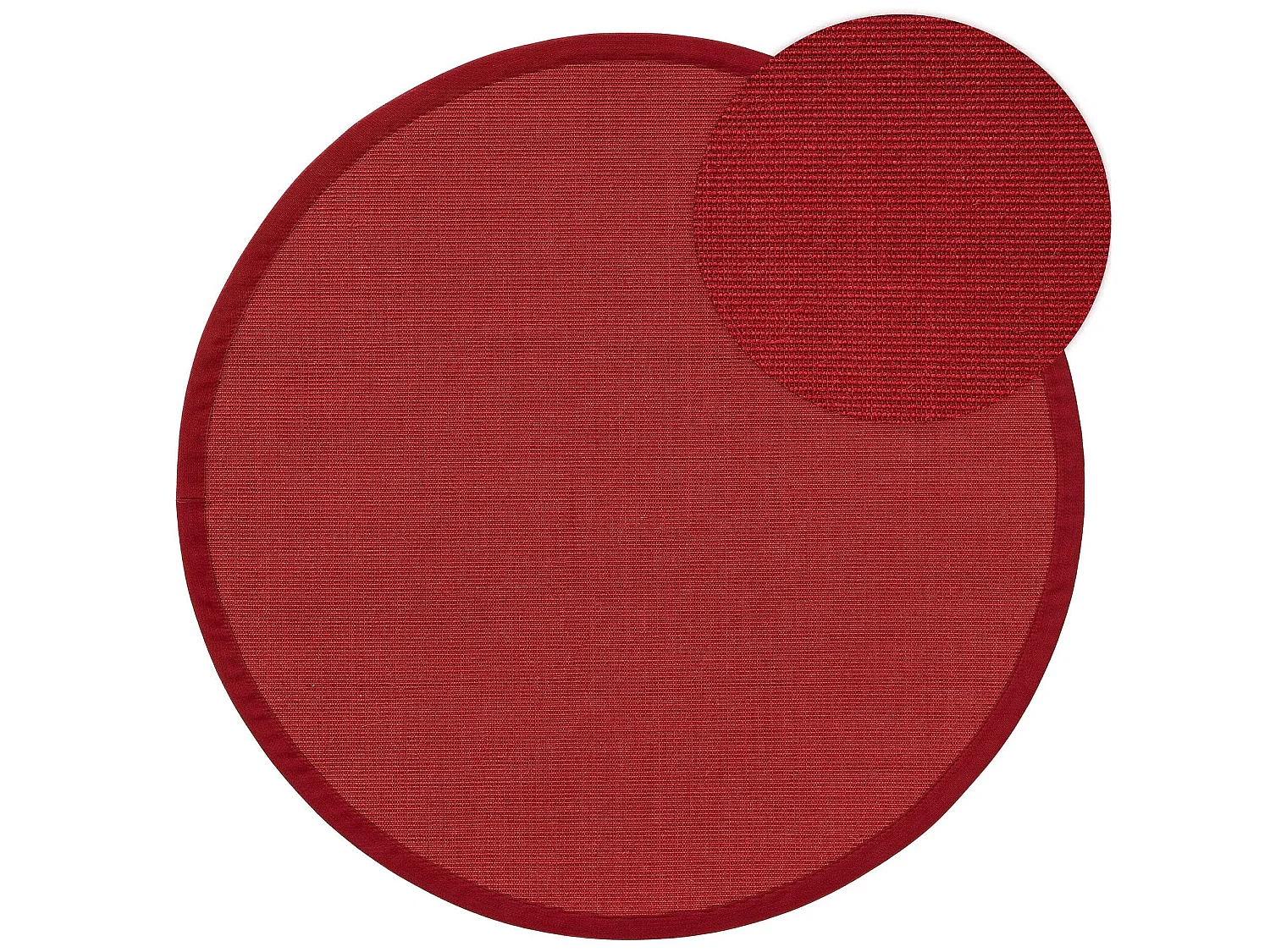 Tapis sisal Sana Rouge ø 200 cm rond