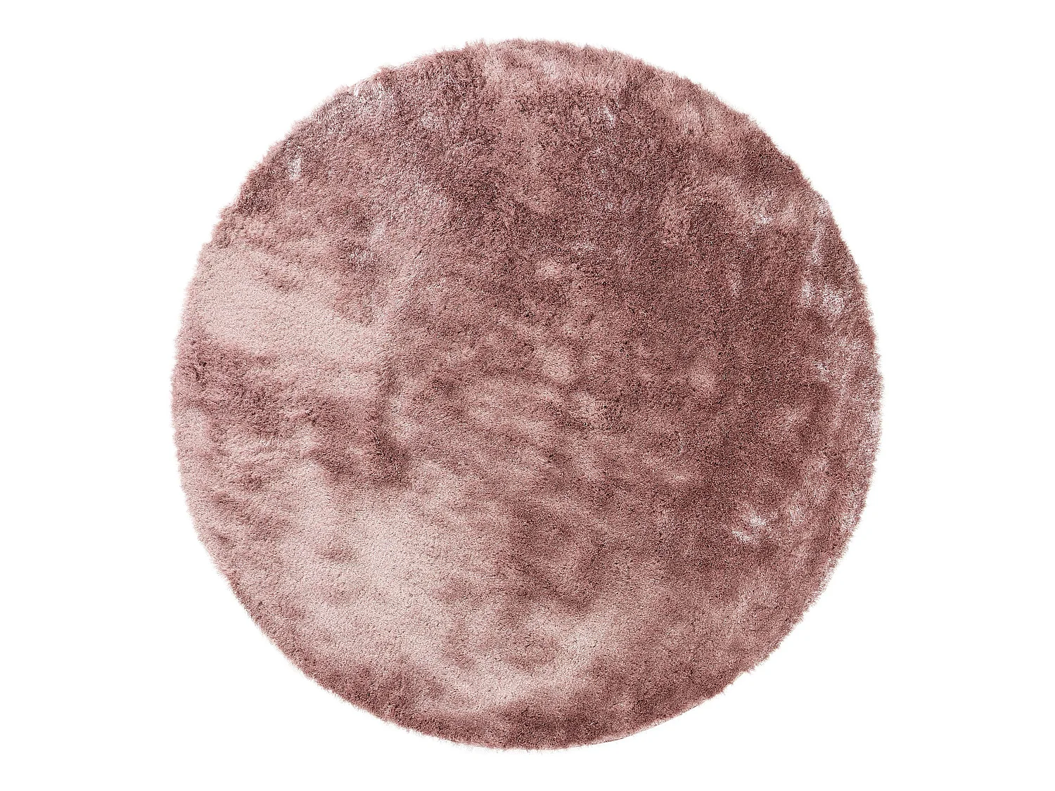 Tapis à poils longs Whisper Rose ø 160 cm rond