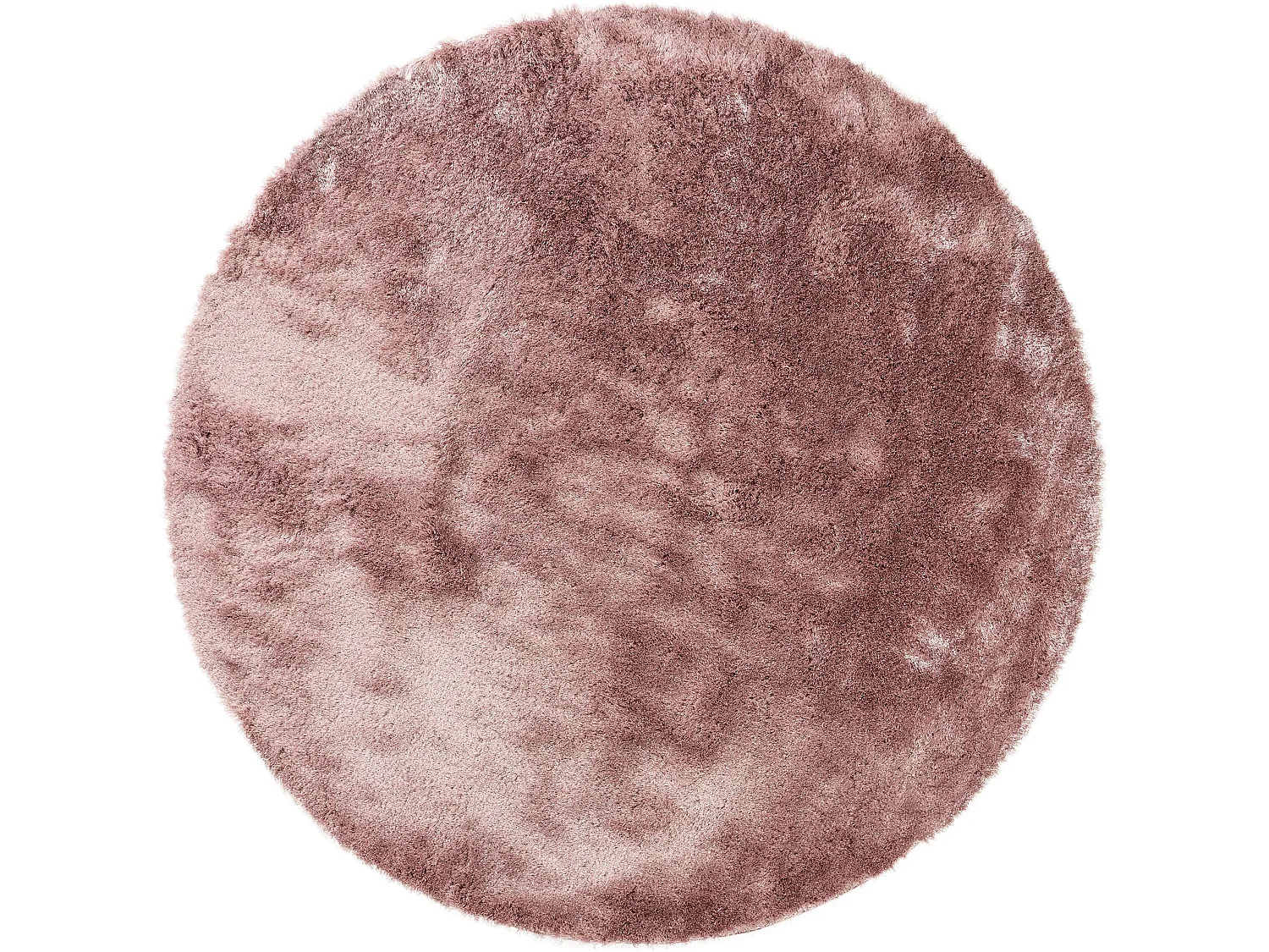 Tapis à poils longs Whisper Rose ø 160 cm rond