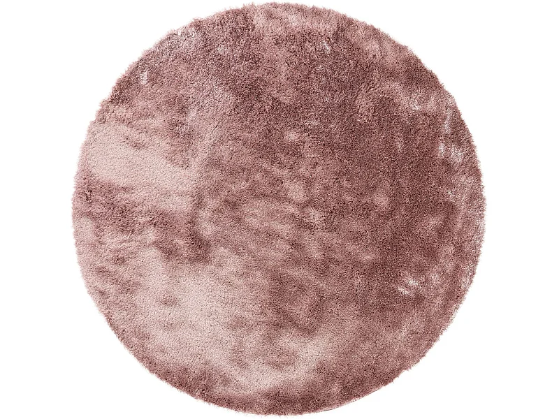 Tapis à poils longs Whisper Rose ø 160 cm rond