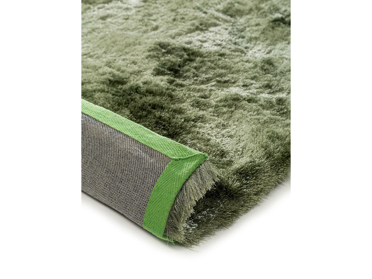 Tapis à poils longs Whisper Vert 240x340 cm